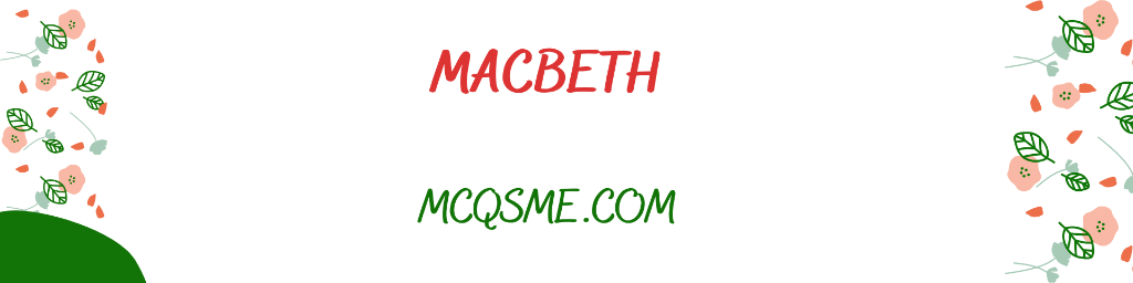 macbeth mcqs