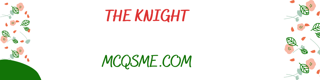 The Knight mcqs