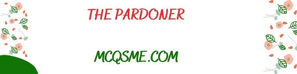 The Pardoner mcqs