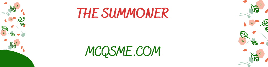 The Summoner mcqs