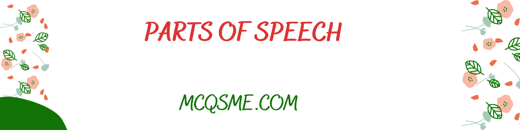 Parts of Speech mcqs